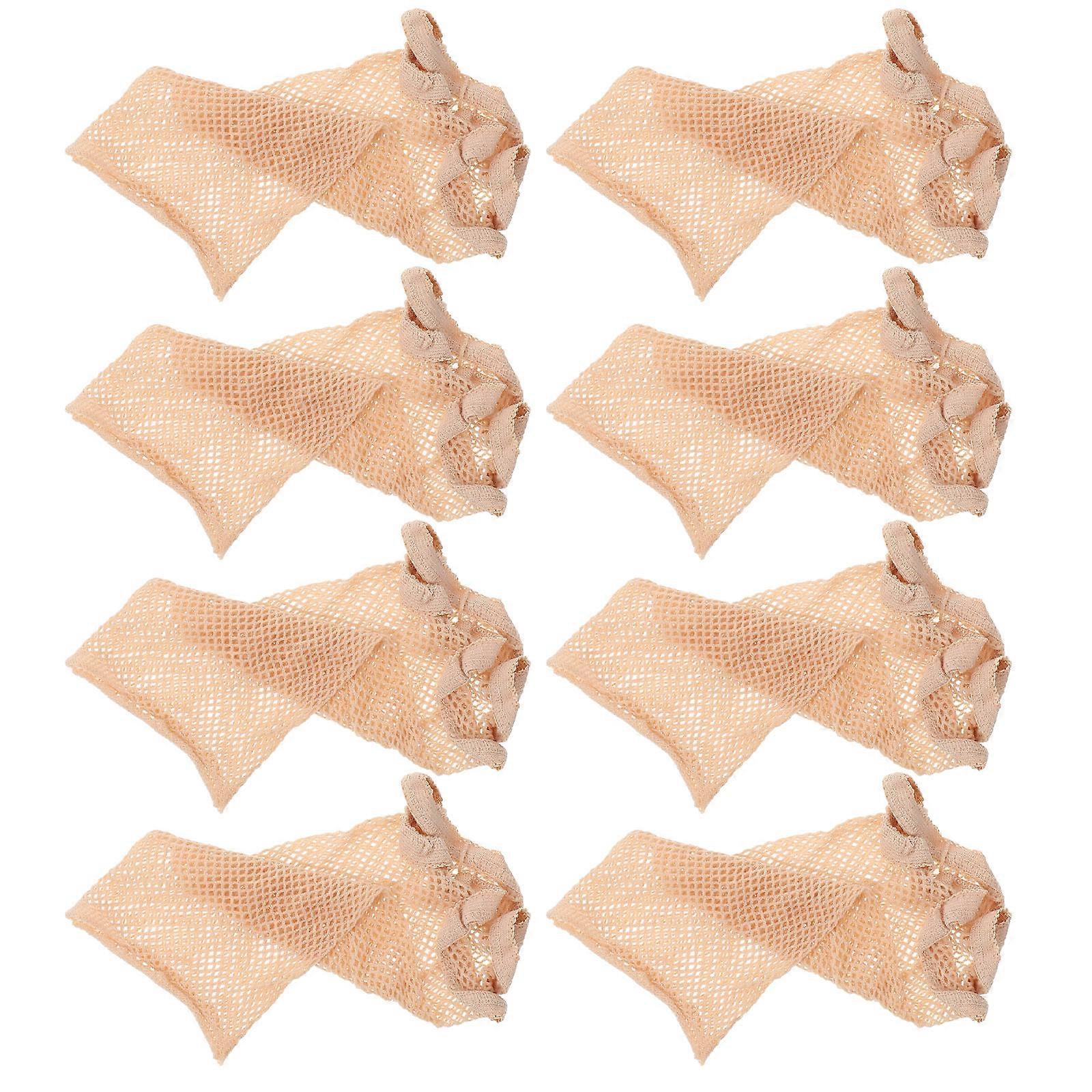 Here's a refined and professional product description based on your input:

 

**8PCS Elastic Mesh Wig Caps – Breathable Hair Nets for Comfortable