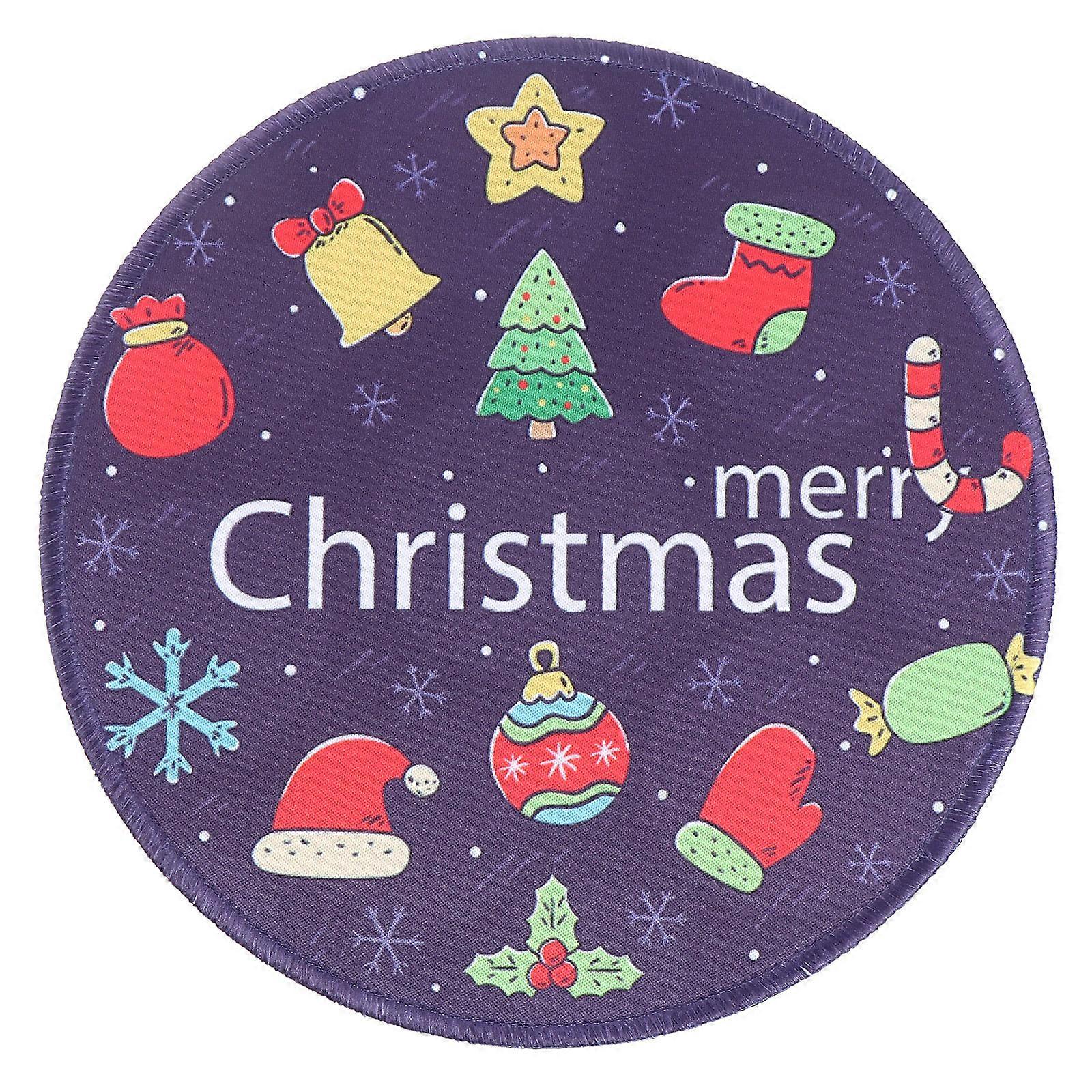 Aesthetic Mouse Pad Round Shape Non-Slip Cloth Material For Computer Accessories 20X20X0.3CM 1Pcs