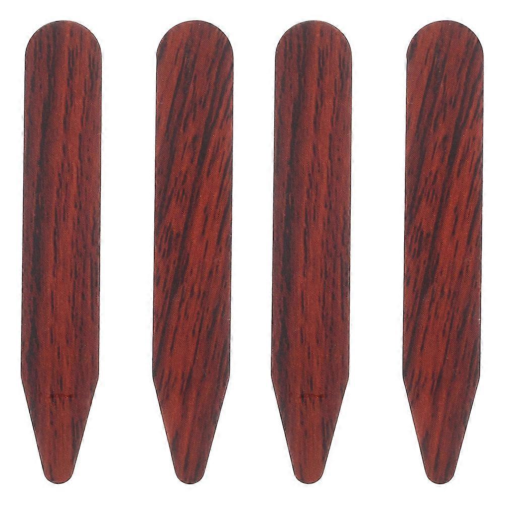 Collar Stays Wooden Collar Support For Shirt Collars Prevent Deformation Maintain Neat Appearance 2Pcs