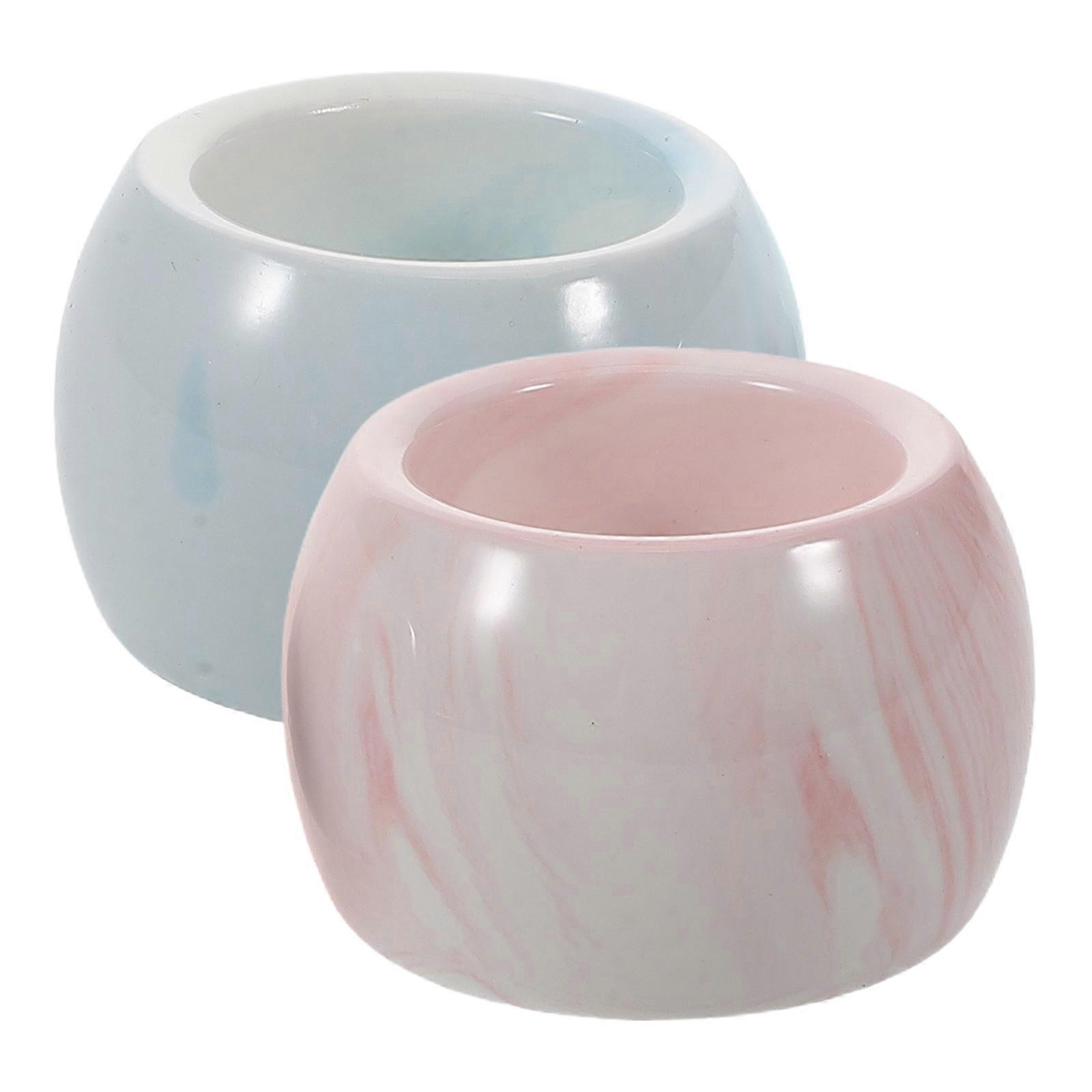 Ceramic Electric Toothbrush Holders Chic Marble Pattern, Ventilated Design, Secure Fit Slots for Bathroom Countertop Stylish Small Storage Stand