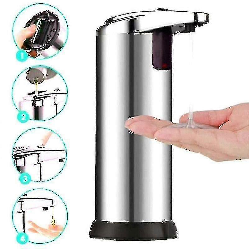Automatic Soap Dispenser Bathroom Touchless Handsfree Ir Sensor Liquid No Wash