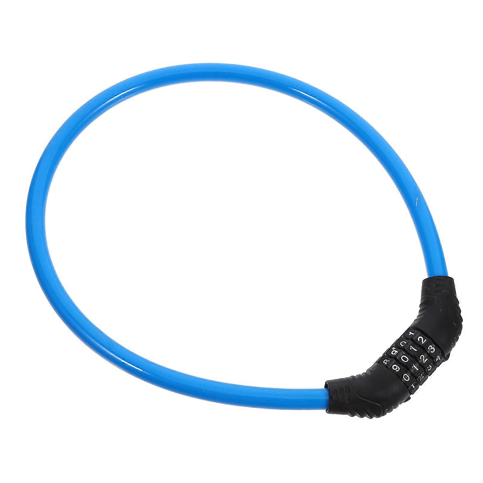 Strong Bike Lock Chain Mountain Bike Security Anti-Theft Function Sky-Blue Color 23.80X19.00X2.20Cm 1Pack