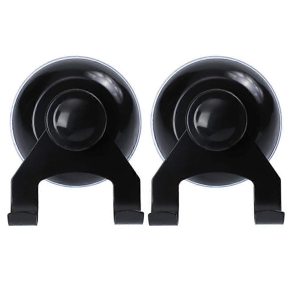 Suction Cup Hook Wall Hanger Bathroom Kitchen Accessory 7.00x5.50x2.50cm Durable Anti Rust 2Pcs