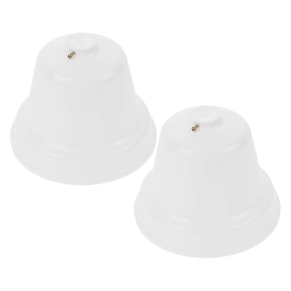 2pcs Ceiling Fan Canopy Cover Easy Install Dust Protection Bottom Cover for Ceiling Fans Universal Accessory Sleek Design Decor Enhancement
