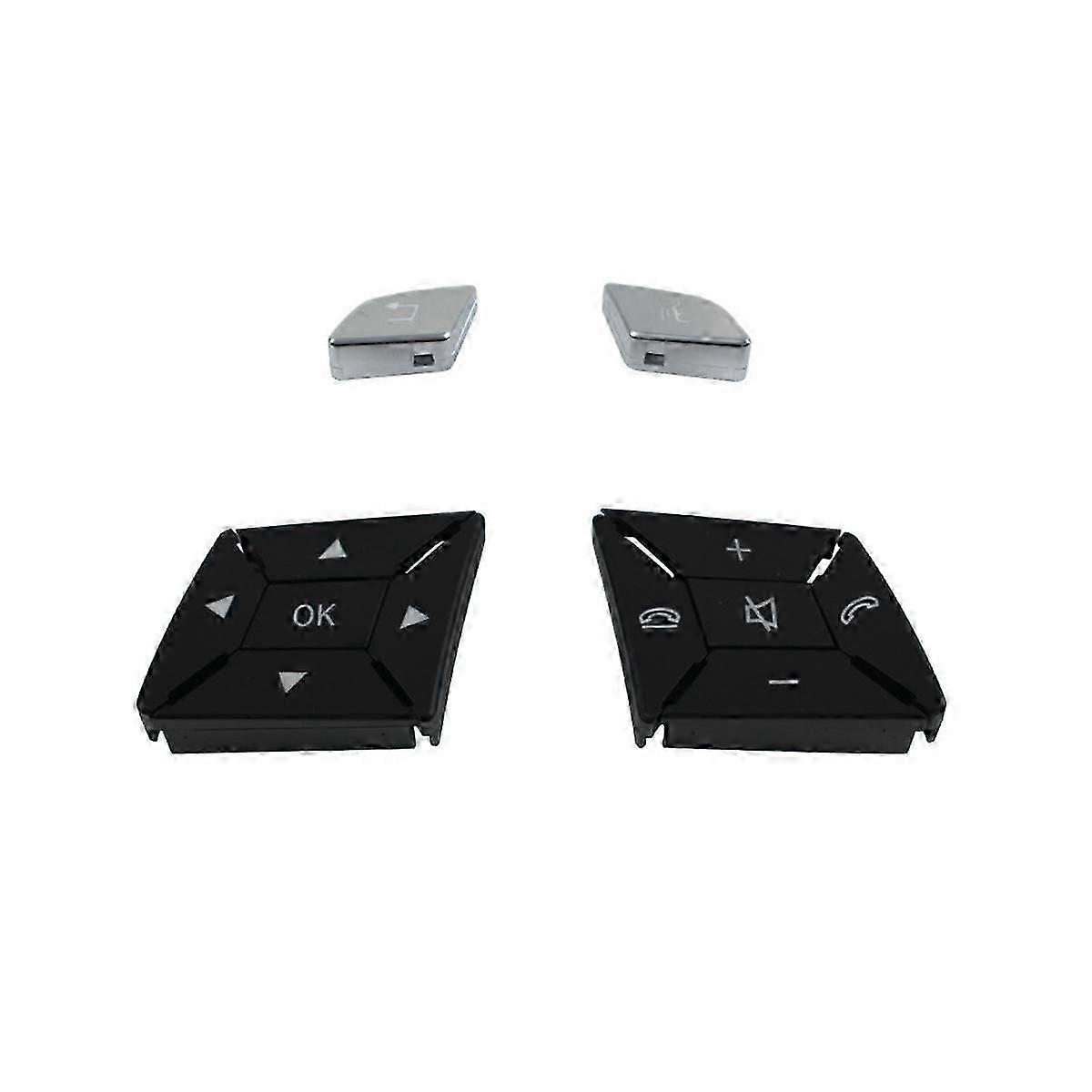 W204 W212 W218 Car Steering Wheel Control Switch Button Cover Volume for C E A Class W156 W246 ,Sil