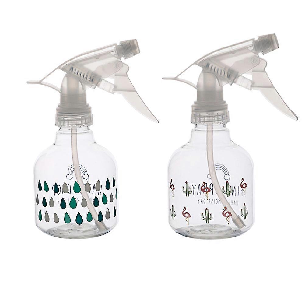 Pump Sprayer Watering Can Indoor Moisturizing Plants And Flowers Hospital Use Assorted Color Flamingo Pattern 2Pack