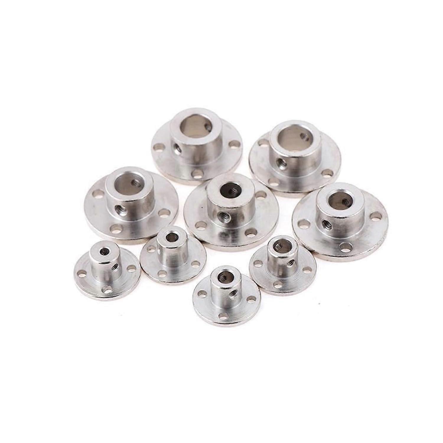 Star Coupling, Connecting Coupling, 9 PCS DIY Model Accessories High Hardness Metal Flange Shaft Coupling (10mm)