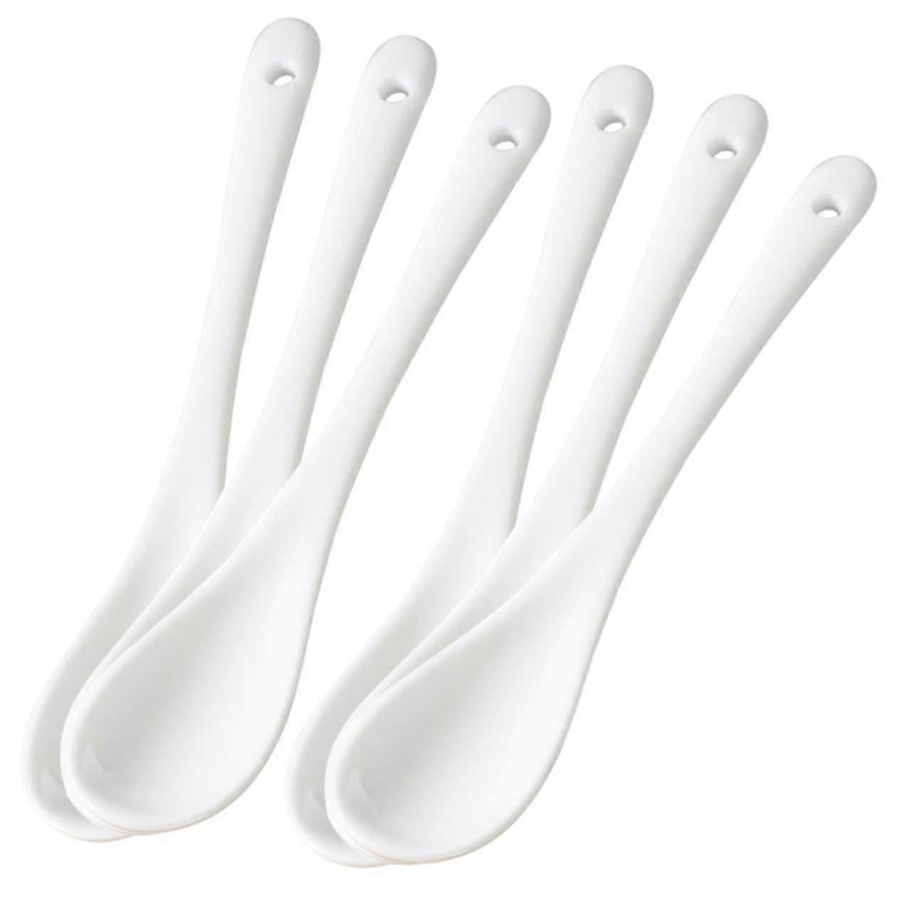 6 Reusable Stirring Sticks Drink Stirring Spoons Soup Mixing Spoons Party Stir Sticks Milk Coffee Juice Bar Mixing Spoons