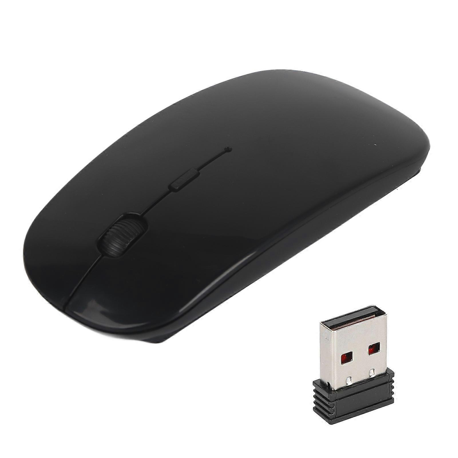 Wireless Mouse Smart Slim Mini Portable 2.4G Cordless Mouse with USB Receiver for Laptop Computer Tablet