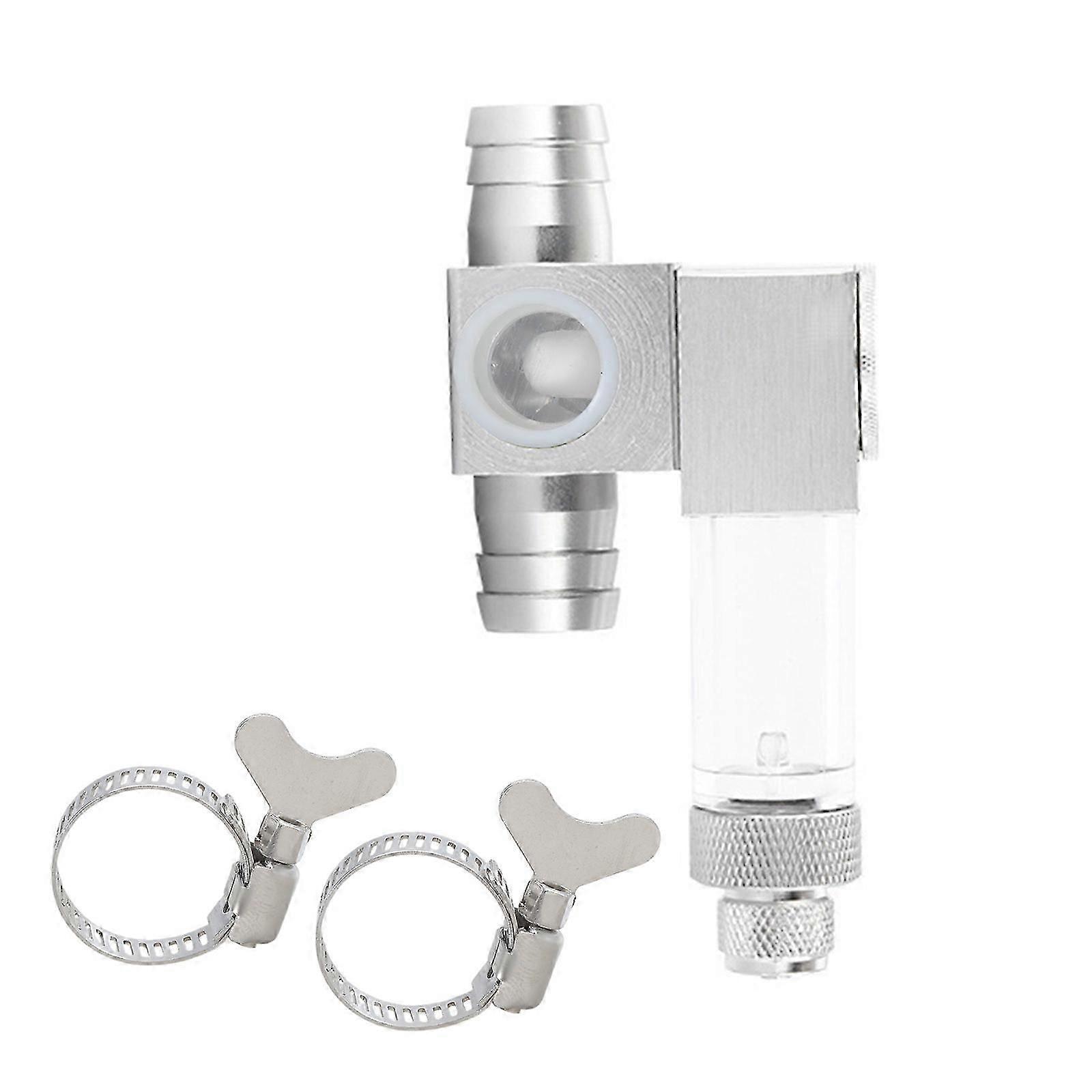 Aquarium External CO2 Diffuser Aluminum DIY CO2 System Atomizer Set Bubble Counter for Fish Tank Plant Grass 12mm/16mm