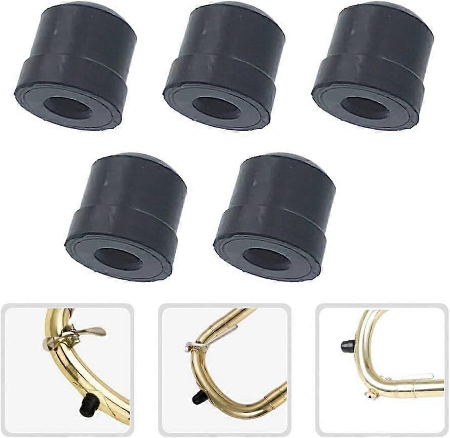 5pcs Trombone Slide End Tip - Silicone Trombone Slide End Bumper Rubber Protector Repair Tools for Easy Installation Maintenance
