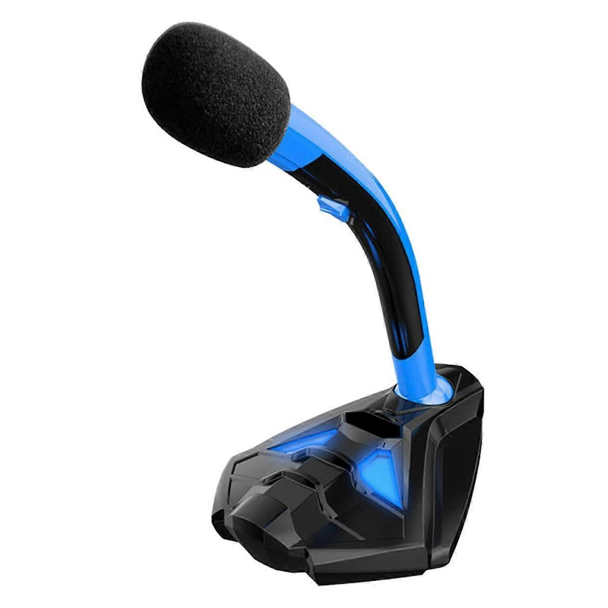USB Gaming Microphone with LED Light Professional for Voice Chat and Gaming Black