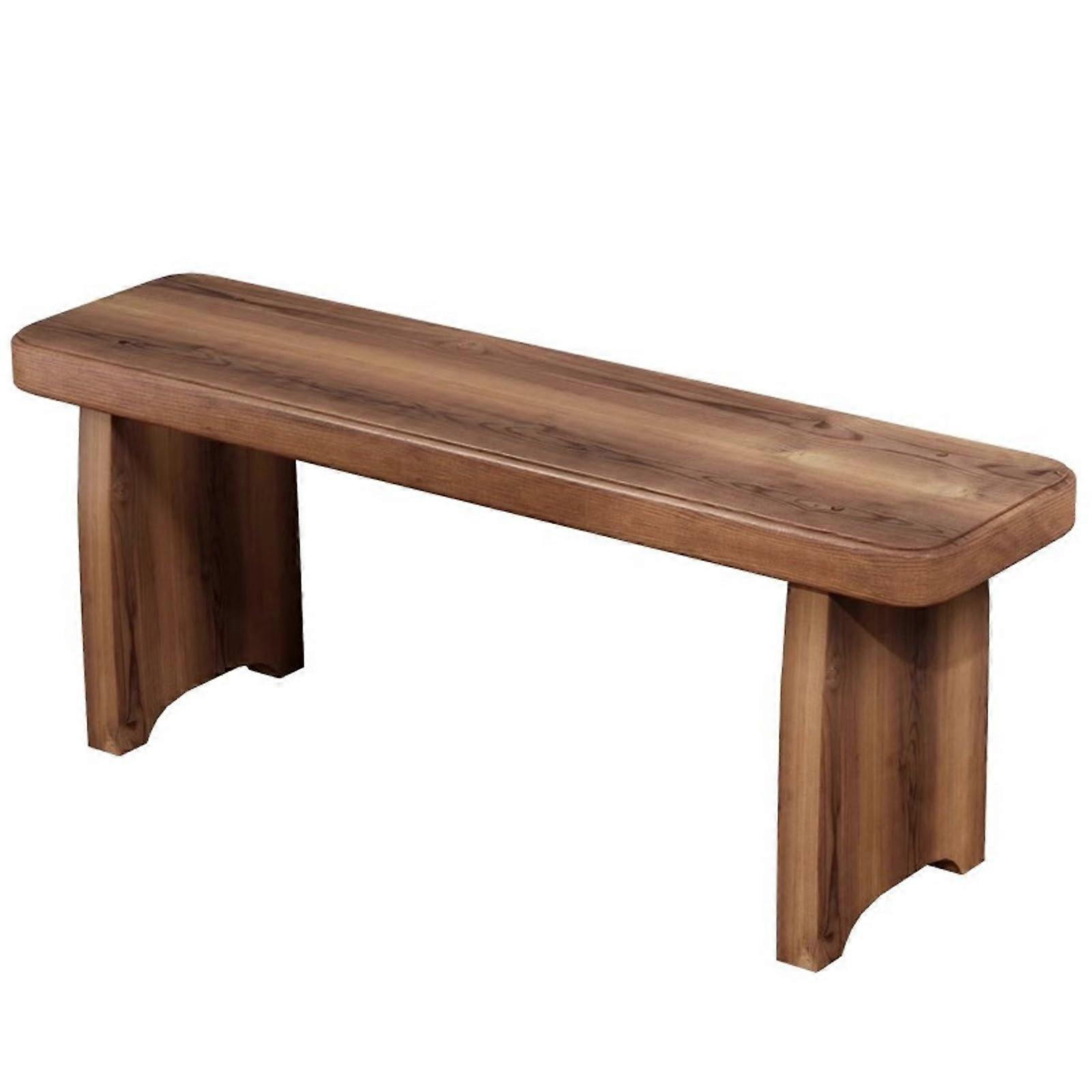 Bench at End of Bedroom Bed, MultiPurpose, Compact Design, Natural Grain (120x20x25cm)