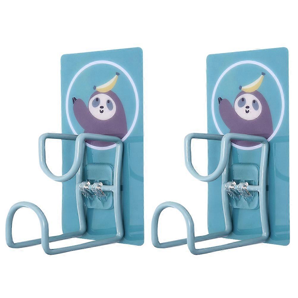 Shelf With Hooks Metal Storage Rack Basin Storage Small Item Storage Bedroom Use 2Pcs