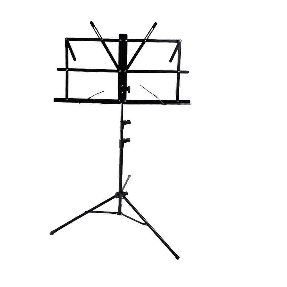 Foldable Metal Music Stand with Adjustable Height, Durable Non Slip Design for Guitar, Violin, and Zheng