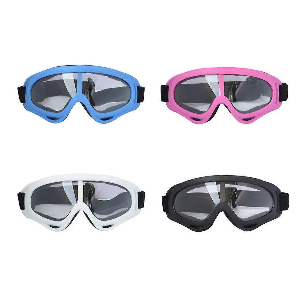 Snowboarding Goggles Impact-Resistance Protective White 4Pcs