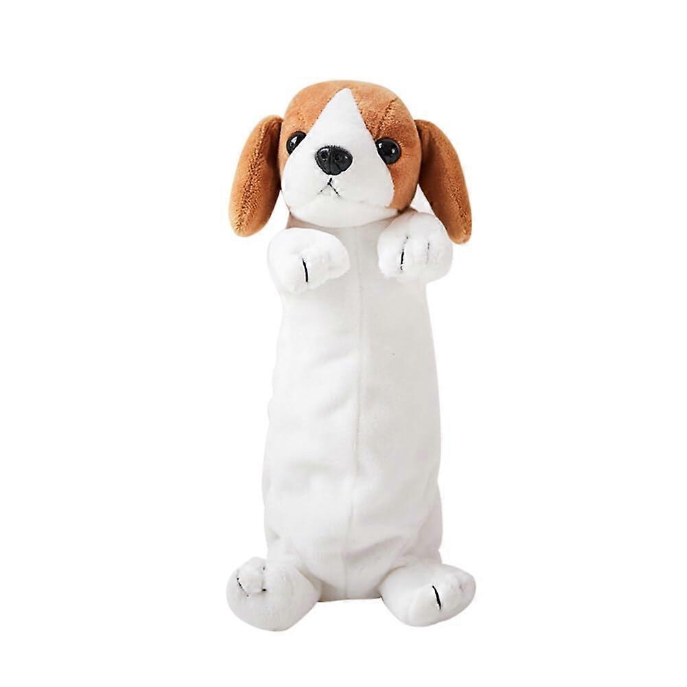Plush Pencil Case for Children, Cute Dog Shape, Soft Plush Material, Ideal for Students and Teenagers, Modern Design