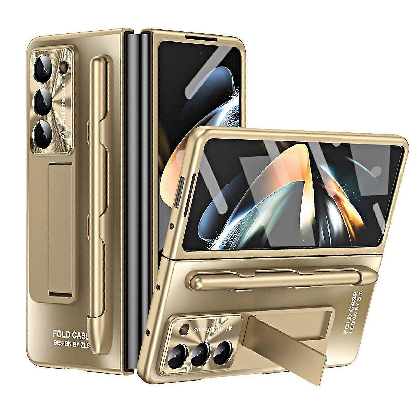 Galaxy Z Fold 5 Case with S Pen and S Pen Slot, Built-in Screen Protector and Kickstand for Samsung Galaxy Z Fold 5 Case