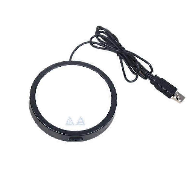 كوب قهوة مدفأ للمكتب ، فنجان قهوة USB ، دفء ، قهوة ، شاي ، حليب ، مشروب ، صفيحة أكثر دفئا للحفاظ على السلامة المرورية الساخنة (الأسود) - Yvan