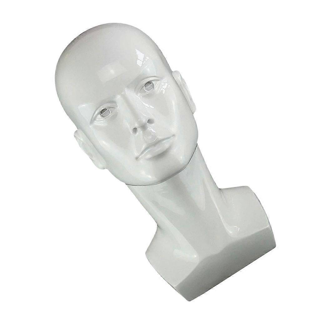 White Mannequin Head for Home Use Smooth to Touch and Easy to Move 1pc