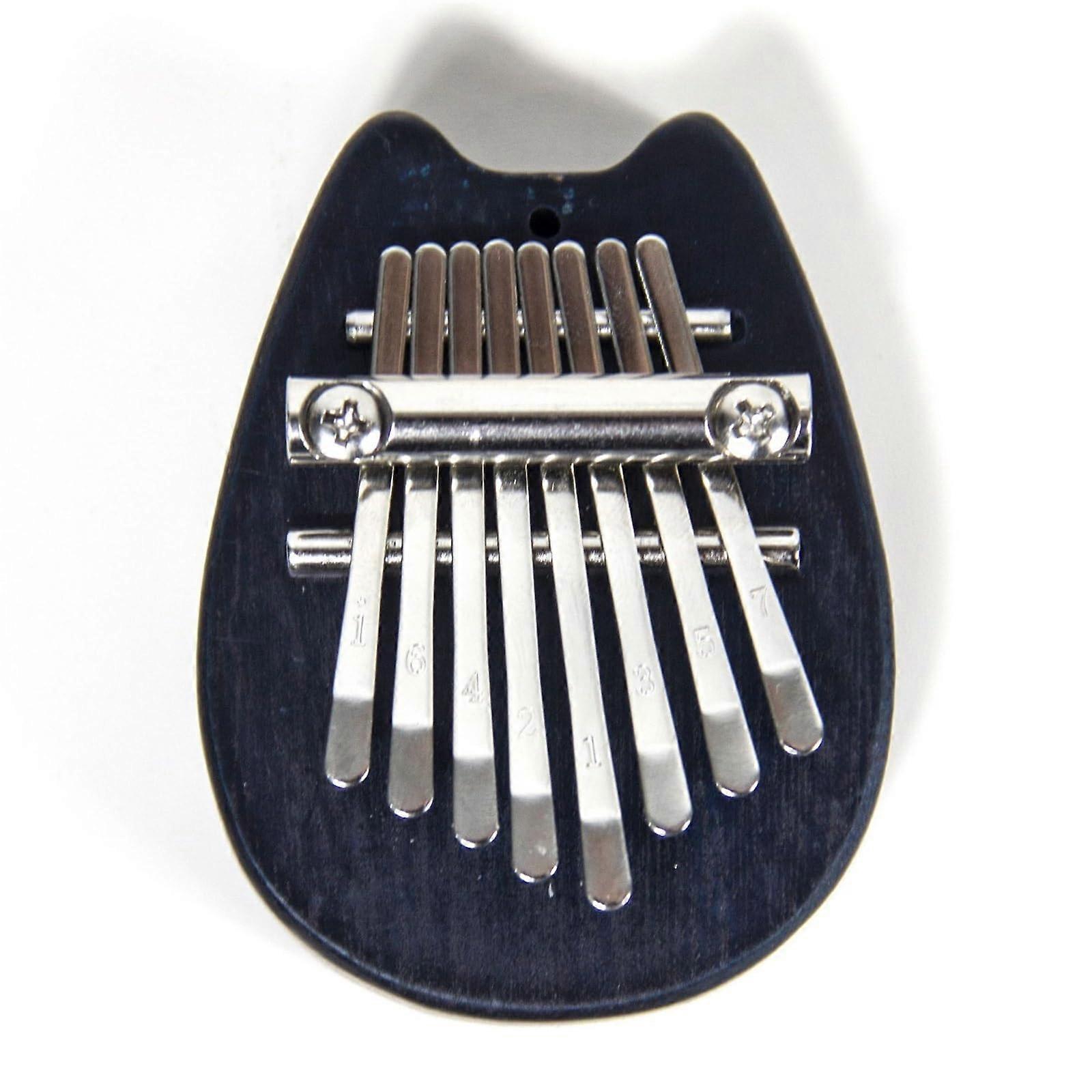 Kalimba 8-Key C, Portable Metal Keys With Lanyard, Instructions Included, Thumb Piano For Children And Beginners