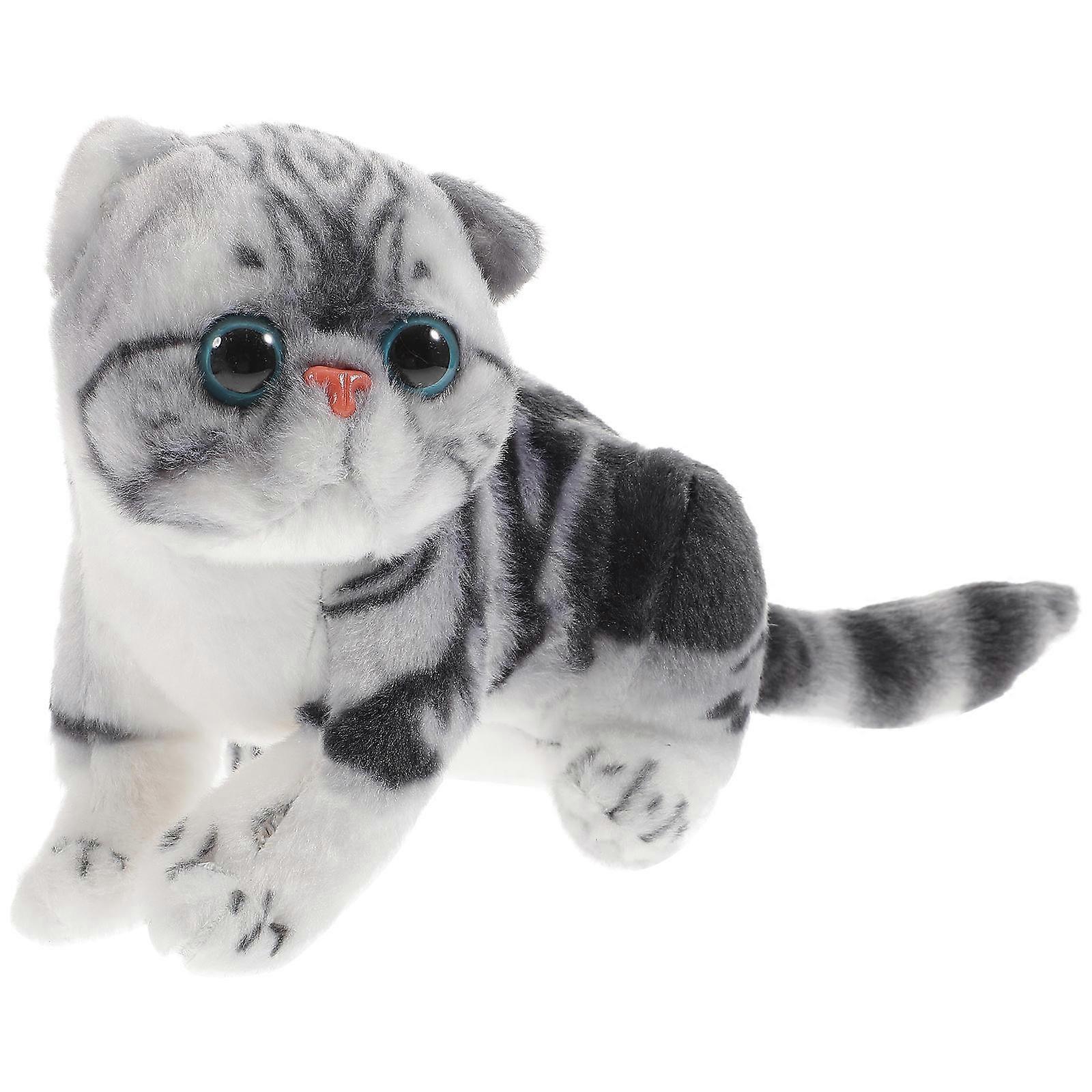 Soft Hugging Pillow Toy Plush Cat Adorable Kids Toy Multi 39X20X14CM Simulation 1Set