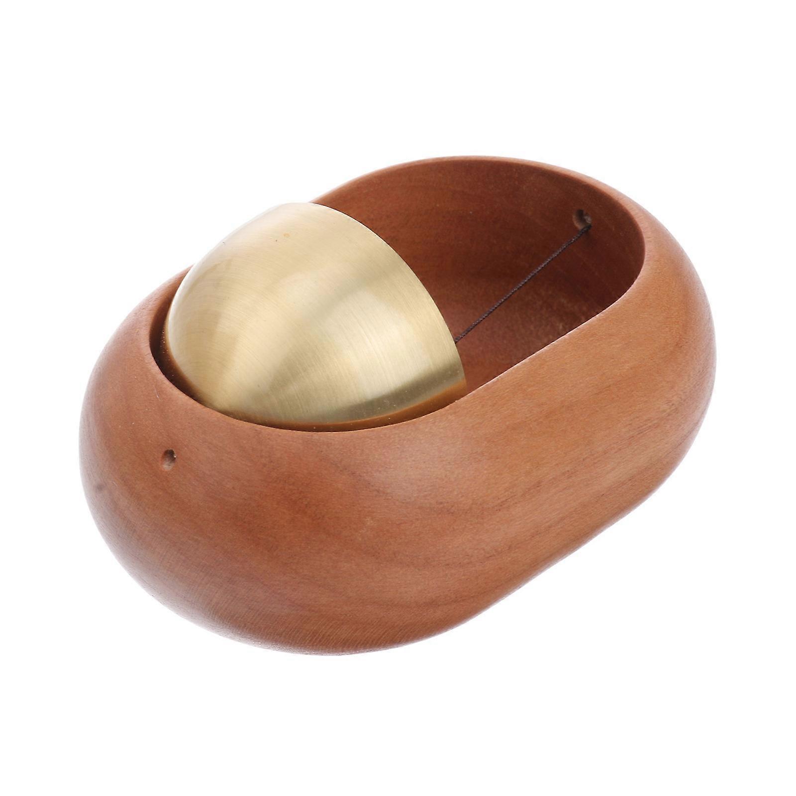 Wooden Magnetic Doorbell Chime Bell High-Adsorption Magnets For Front Porch Garden 8.00X5.60X3.50CM 1Pc