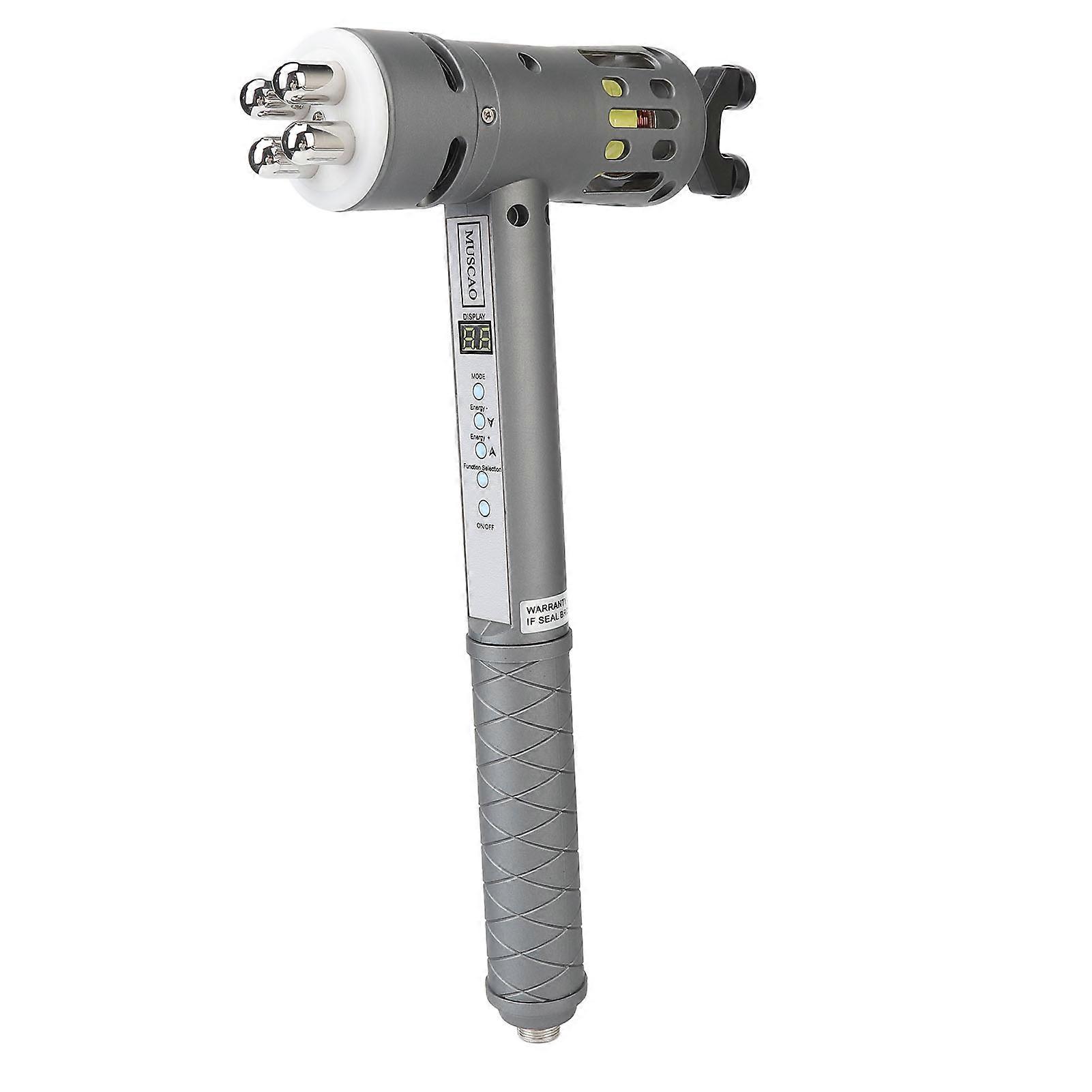 Extracorporeal Shock Wave Machine Adjustable Hot Compress Electric Chiropractic Adjustment Tool 100‑240V UK Plug