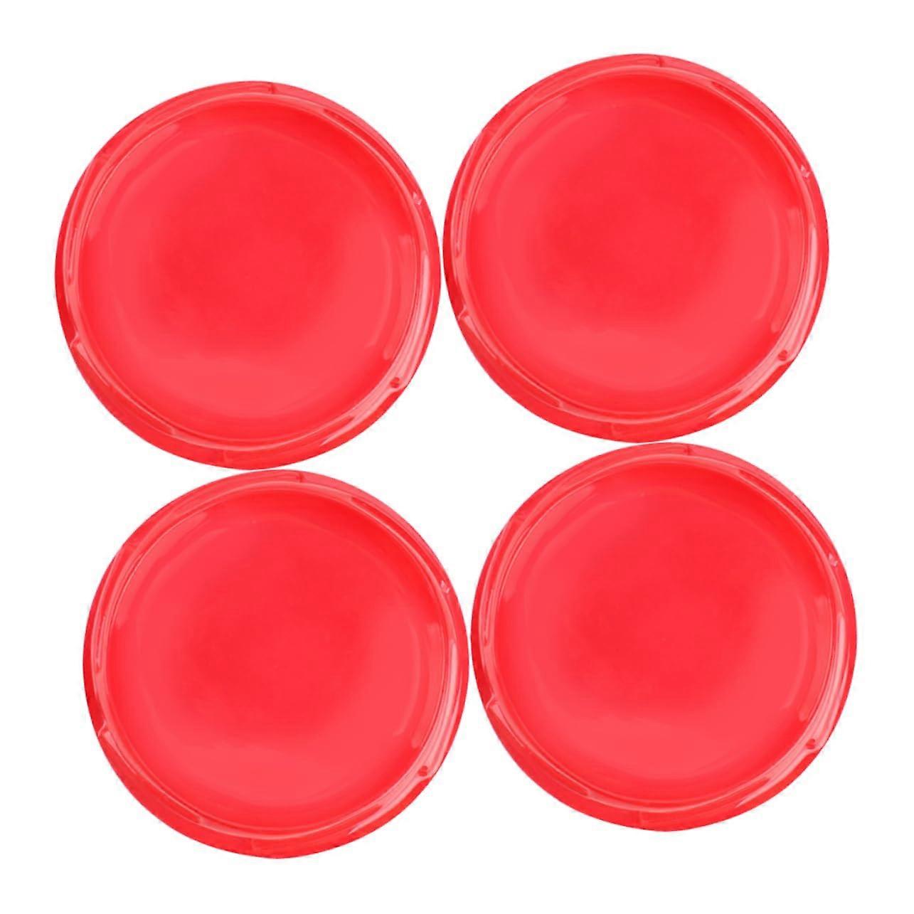 Pack of 4 Competition Gyro Toy Durable Gyro Duel Disk Gyro Game Equipment Accessories for Gyrodisk Supply Gyro Game Parts Gyro Arena Red Plastic