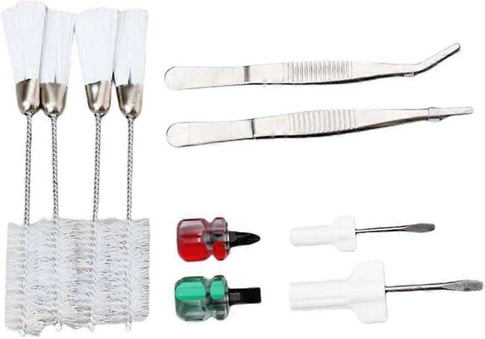 Sewing Machine Cleaning Kit  Practical Sewing Machine Maintenance Tools  Double-Headed Brushes and Screwdriver  Tweezers