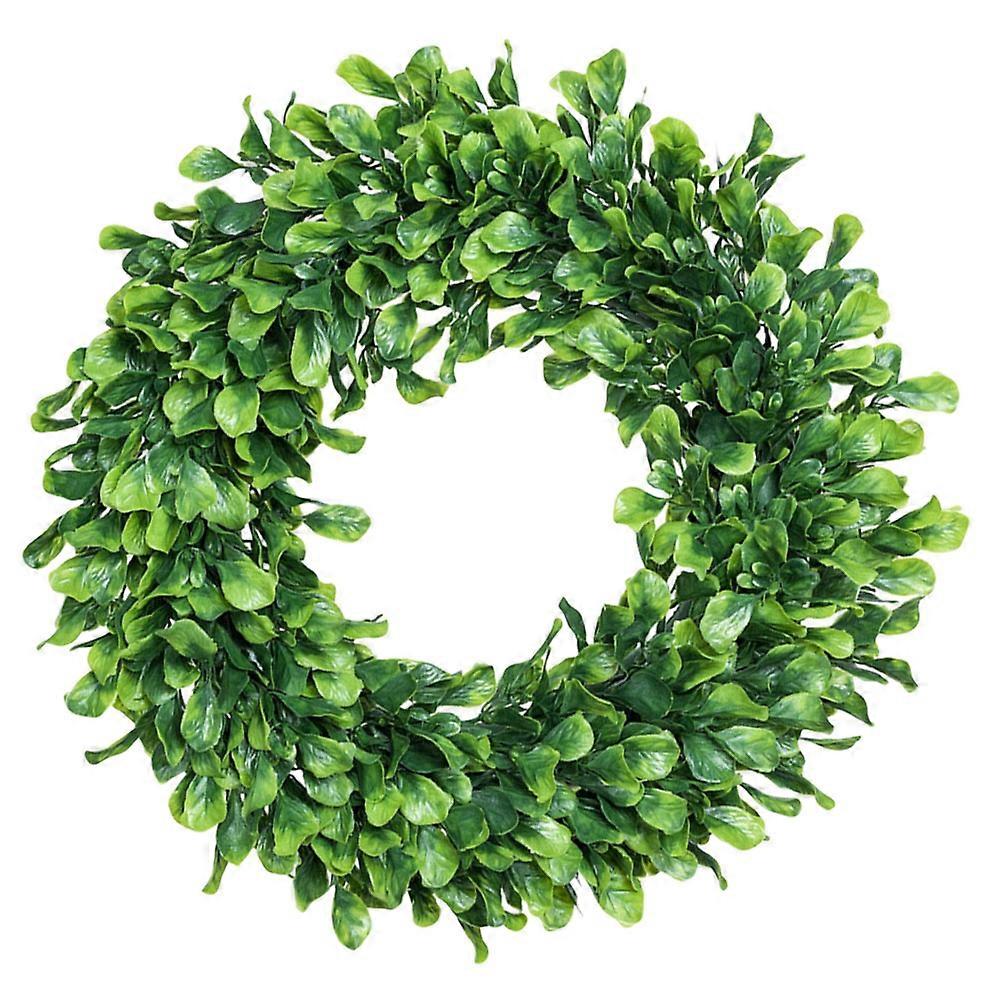 Artificial Eucalyptus Wreath Green Leaves Wreath For Front Door Wall Window Farmhouse Decoration 16.5 Inch