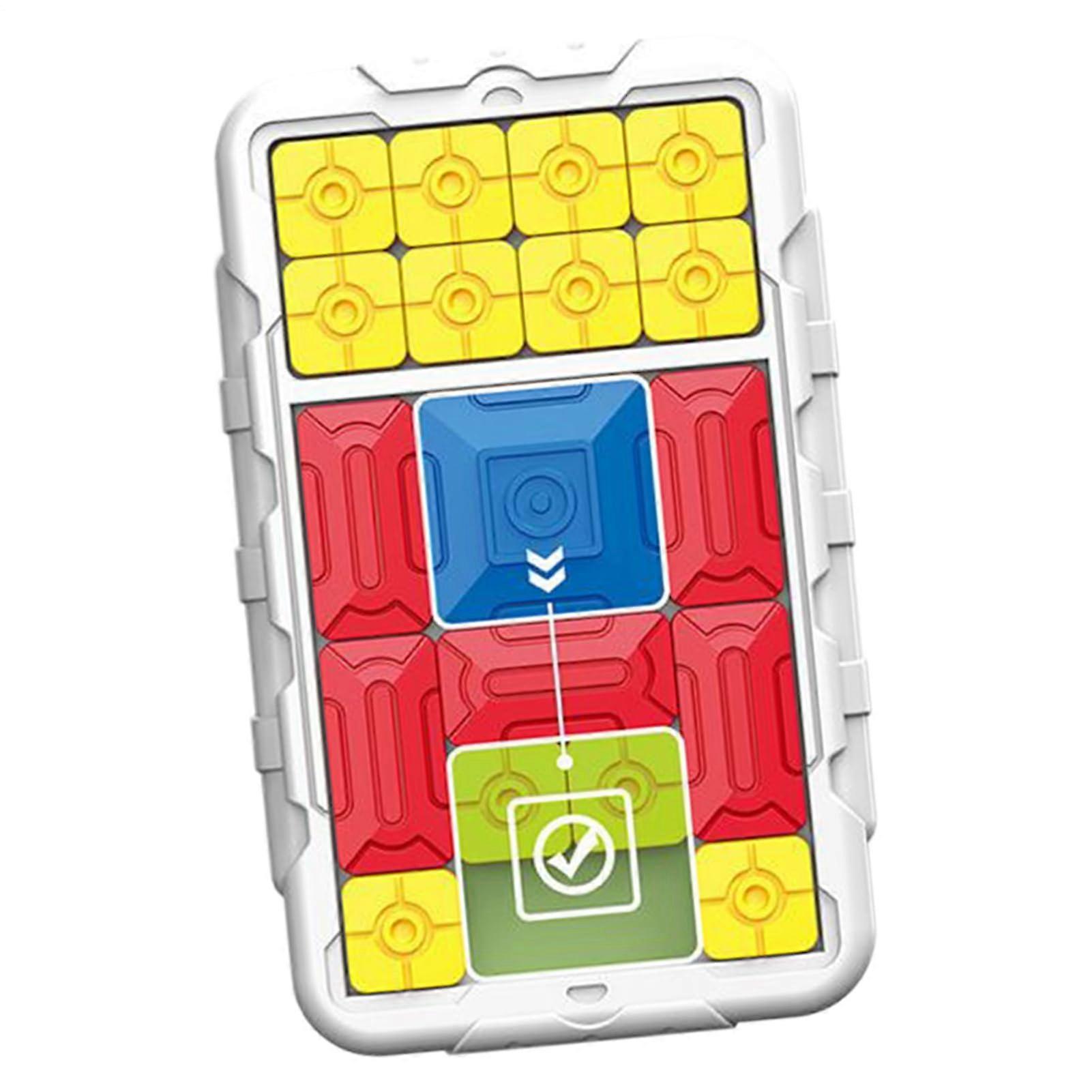 Sliding Puzzle Game 500 Level, Magnetic Memory Game, Learning Toy for Travel, Outdoor Family Fun, White Color