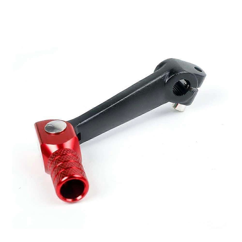 Folding Gear Shift Lever for TTR 125 CNC Aluminum for Kayo T2 T4 T4L (Black Red)
