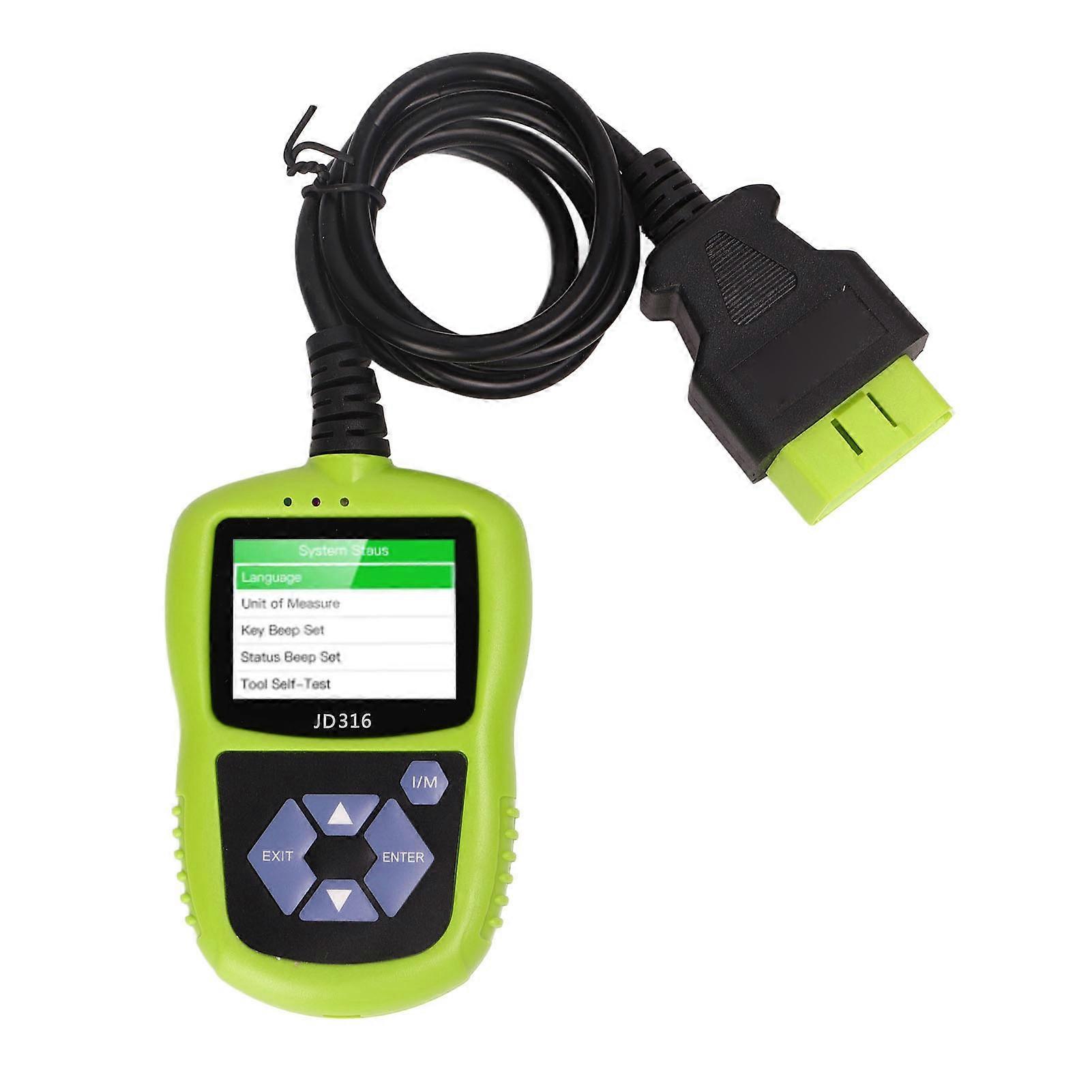 OBD2 Scanner Support Mode 6 Engine Fault Codes Reader CAN Diagnostic Tool for 1996 and Newer Vehicles