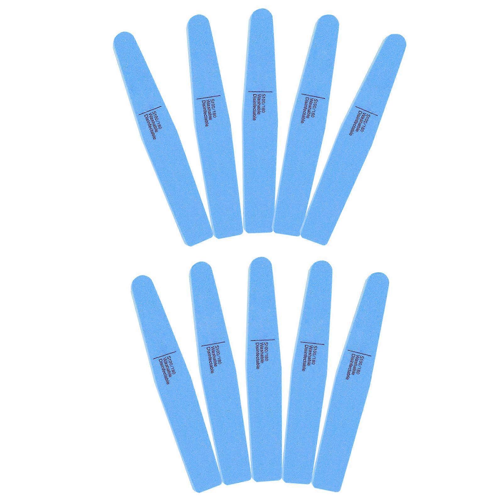 Professional Nail Buffer Double Sided Sanding Buffing Files For Nails Acrylic Nails False Nail Tips Home Use Travel Use Salon Use 10Pcs