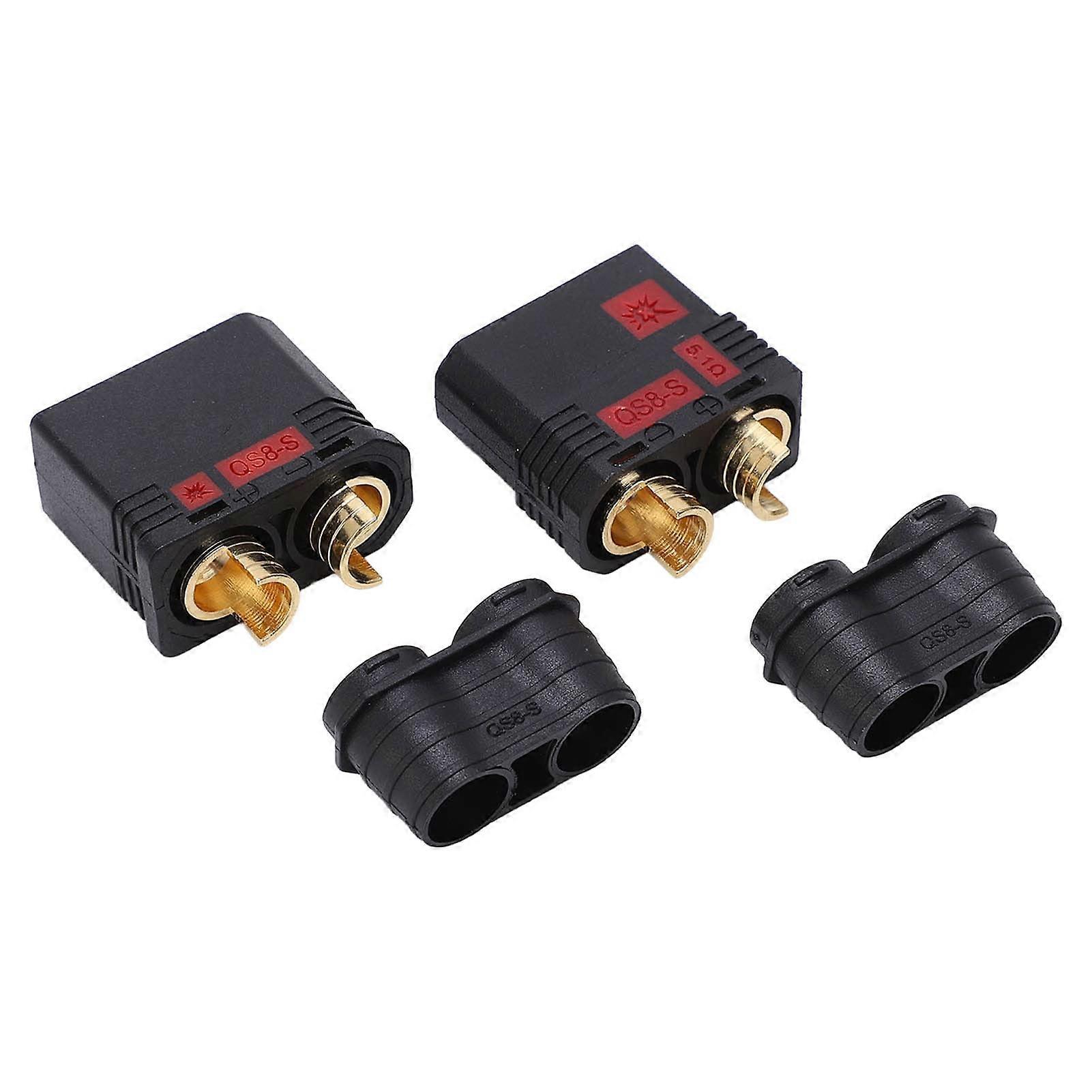 High-Performance QS8 Connector Kit for Male and Female Connections, Compatible with All RC Car Remote Models