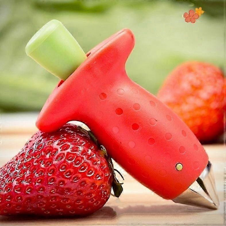 Original Stem Gem Strawberry Huller, Red/Green -