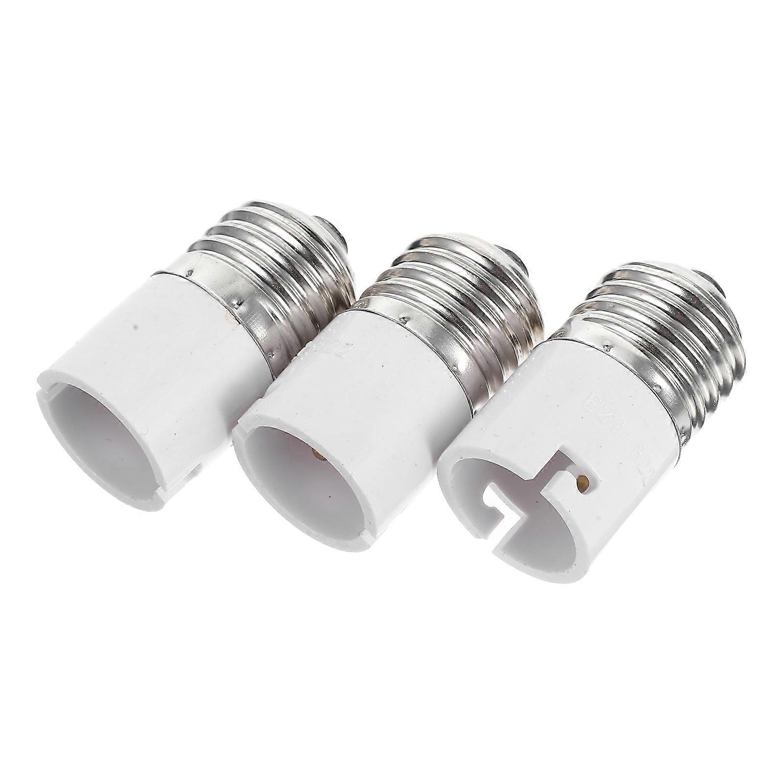 Light Bulb Adapter Socket Converter for Home Use Material 3Pcs