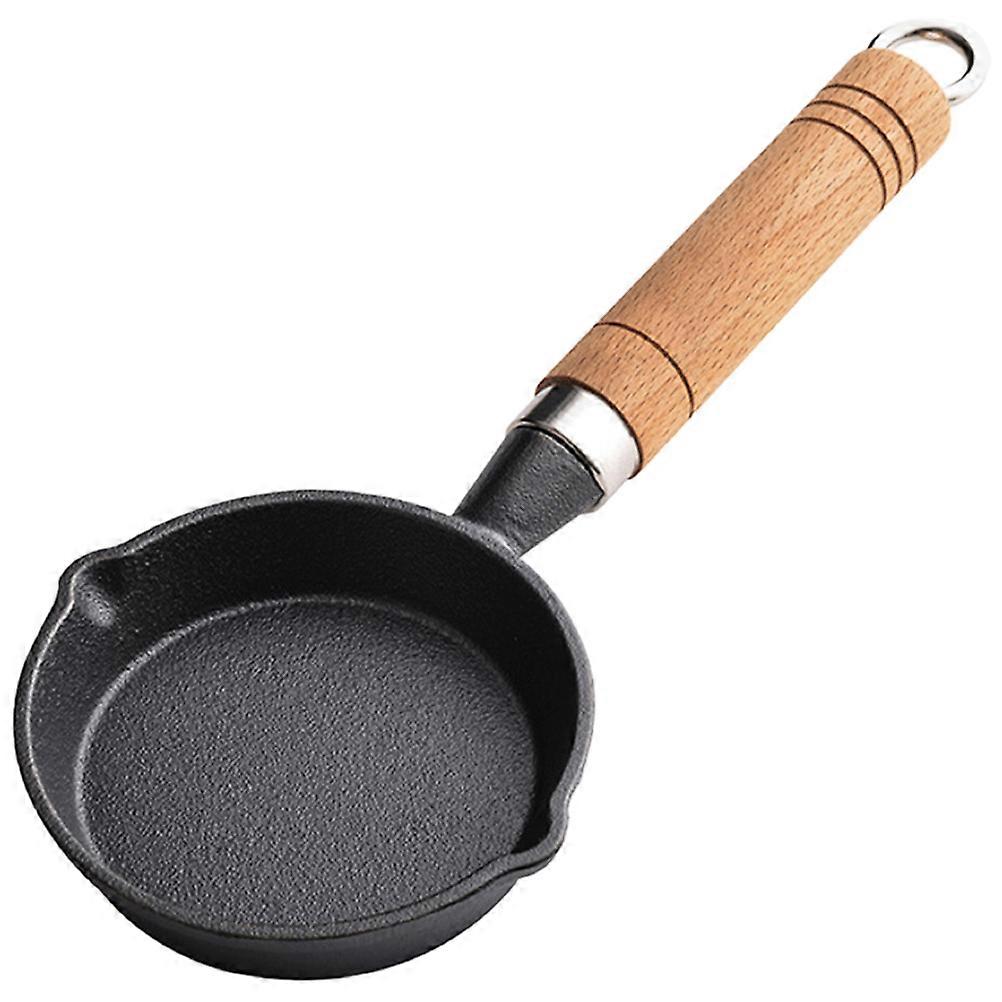 Black Cast Iron Pan Nonstick for Kitchen Use and Sturdy 10.5 Inches