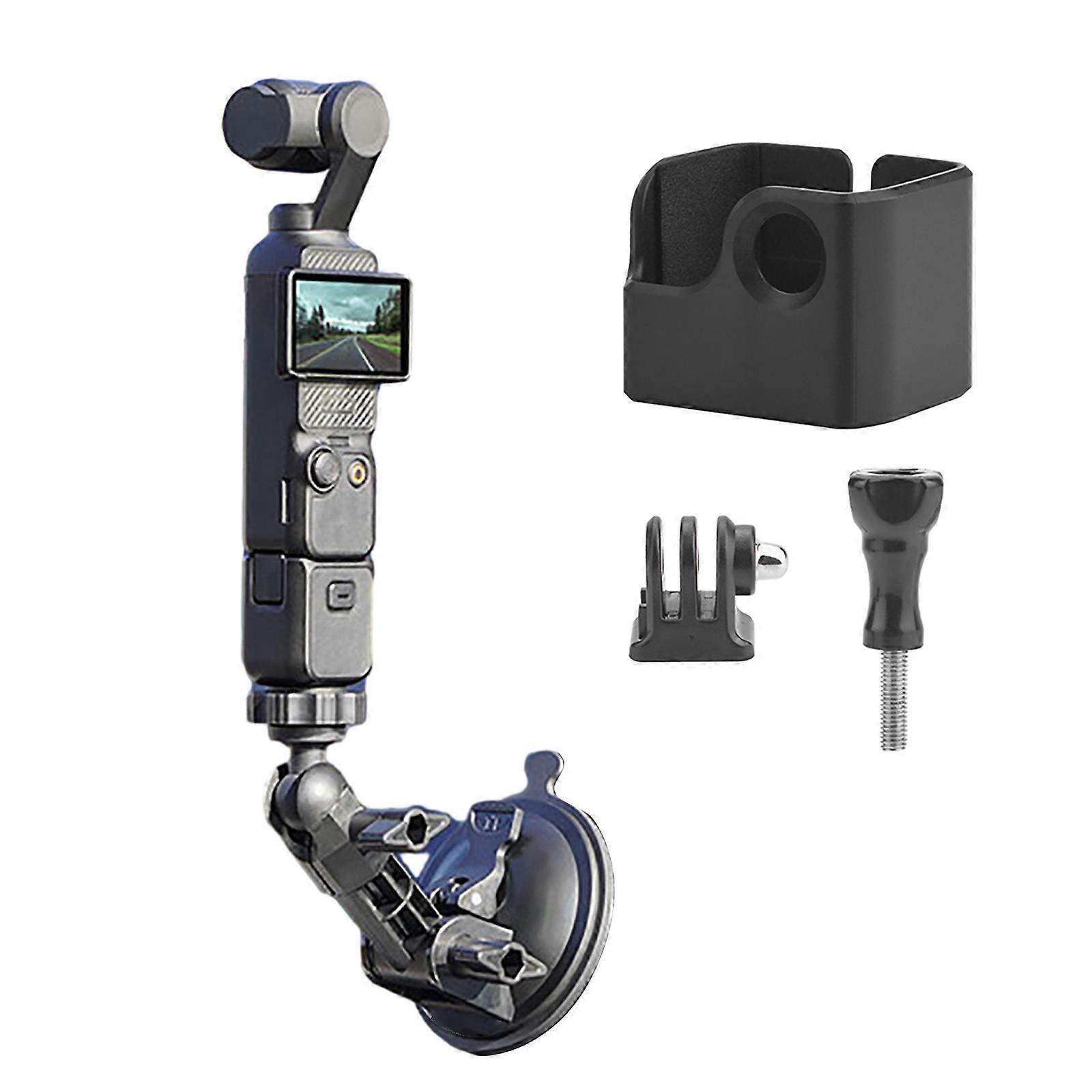 Durable Car Suction Cup Mount Bracket/Adapter Screw Frame Border for Pocket 3 Stable and Reliable Photography Accessory Multicolor