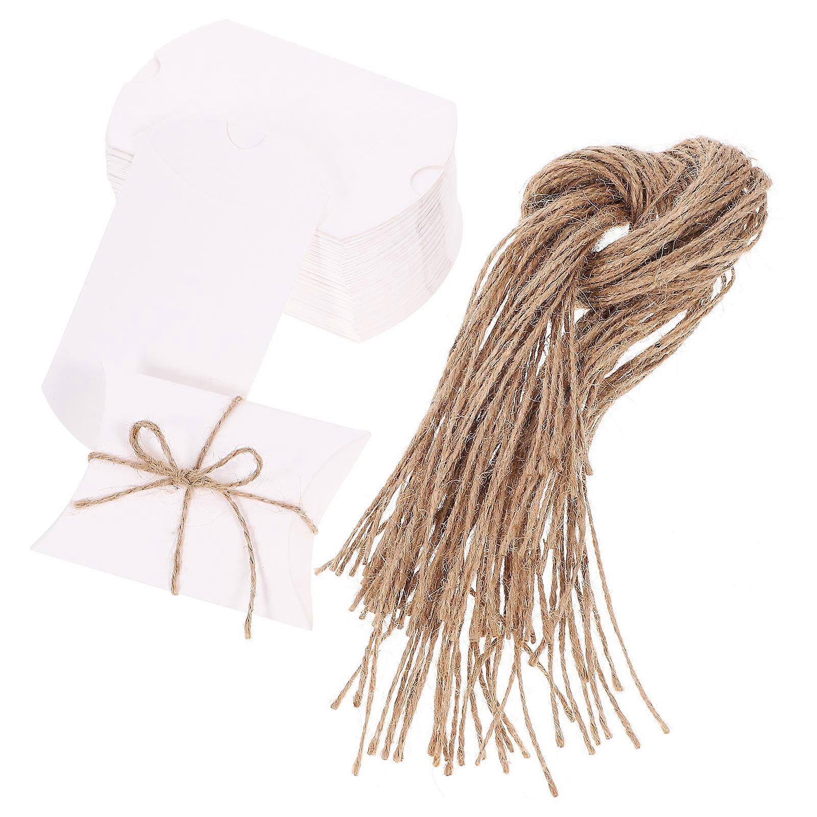 Here's a refined and appealing product description for your **50 Pcs Small Paper Pillow Present Boxes**:
 
🎁 **50pcs Small Paper Pillow Present