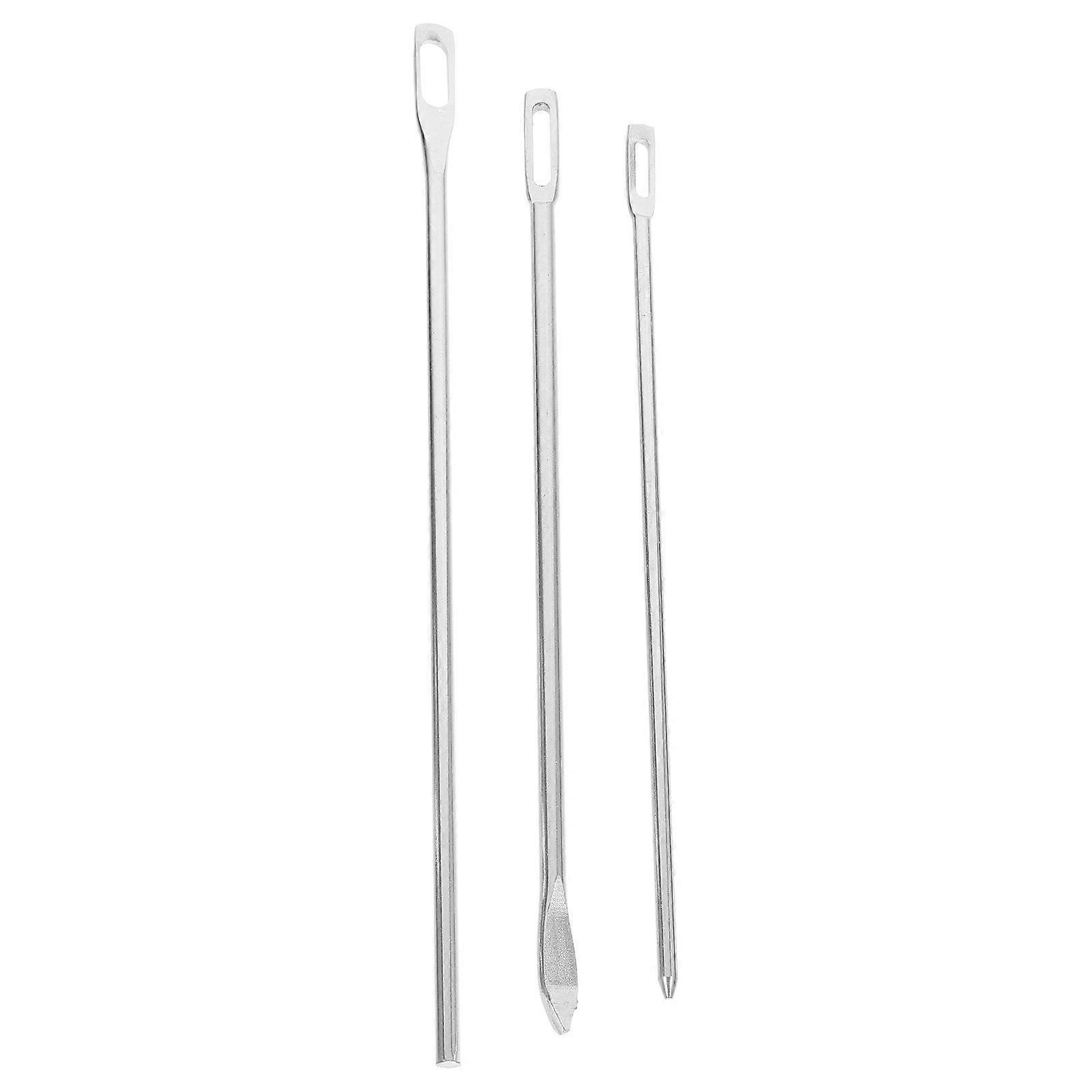 3pcs Drawstring Threader Tools For Pants Hoodies And Jackets Metal String Puller And Threading Replacement Needle For Diy Sewing And Crafting Projects