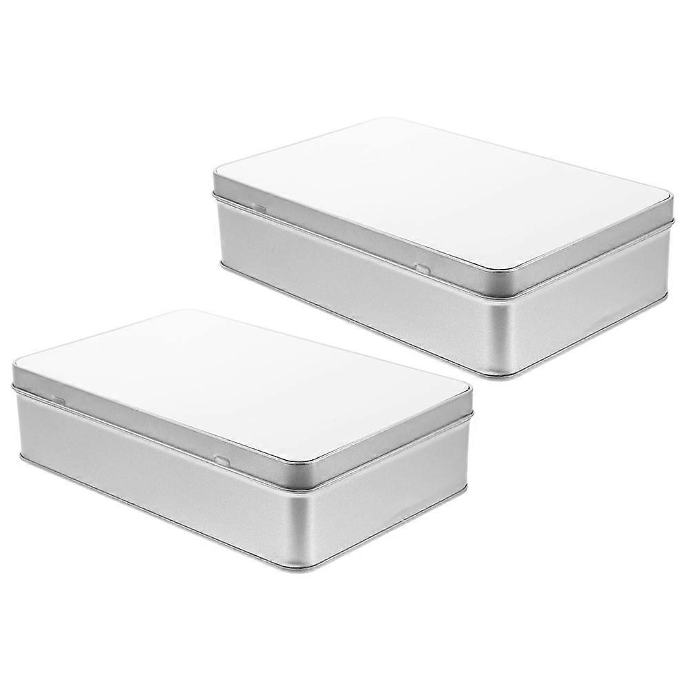 1 Set of Sublimation Blank Gift Box Multi Function Sublimation Metal Box Cookie Storage Box for Party