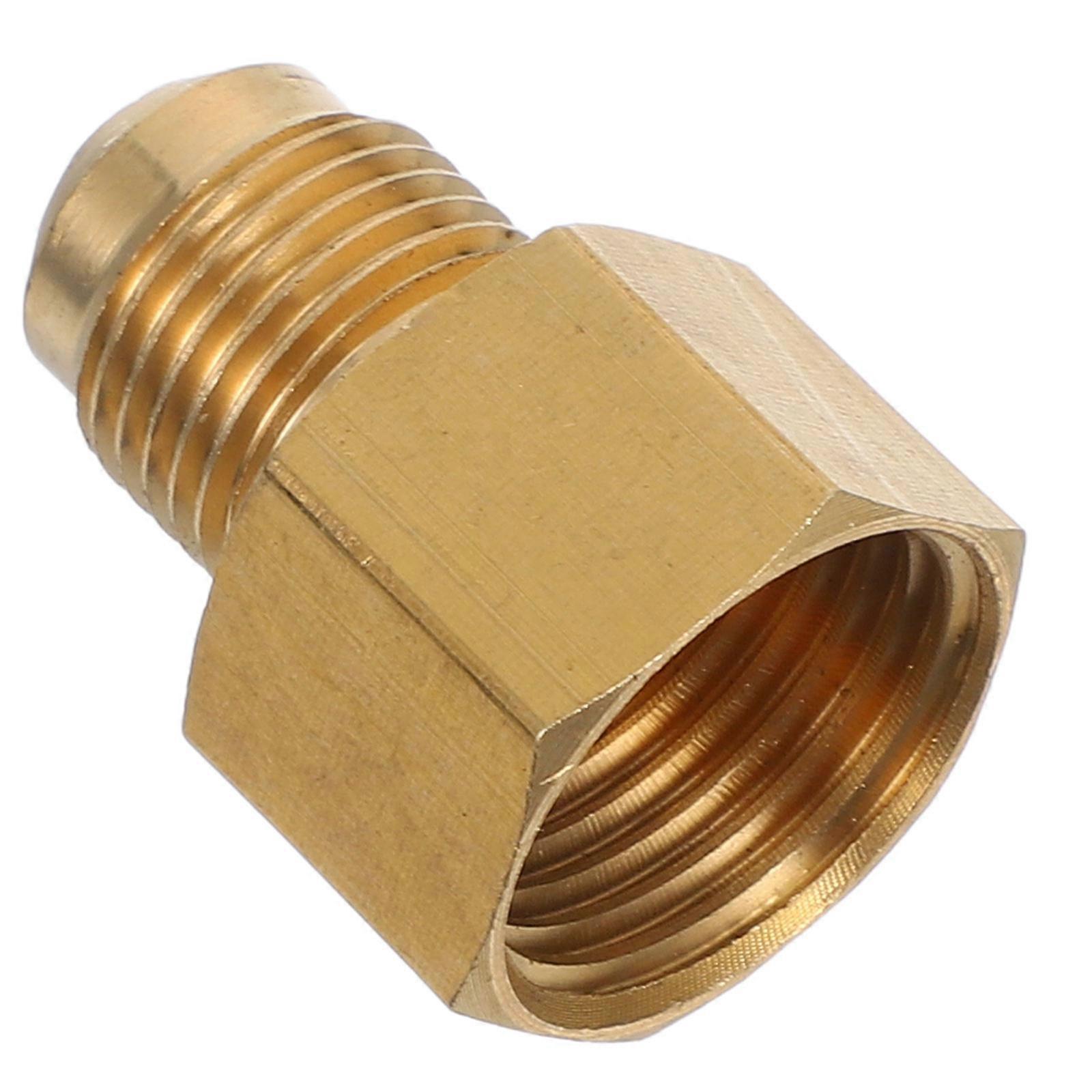 Brass Gas Heater Adapter Flare to NPT Durable High Pressure Pipe Connection for Secure Reliable Use