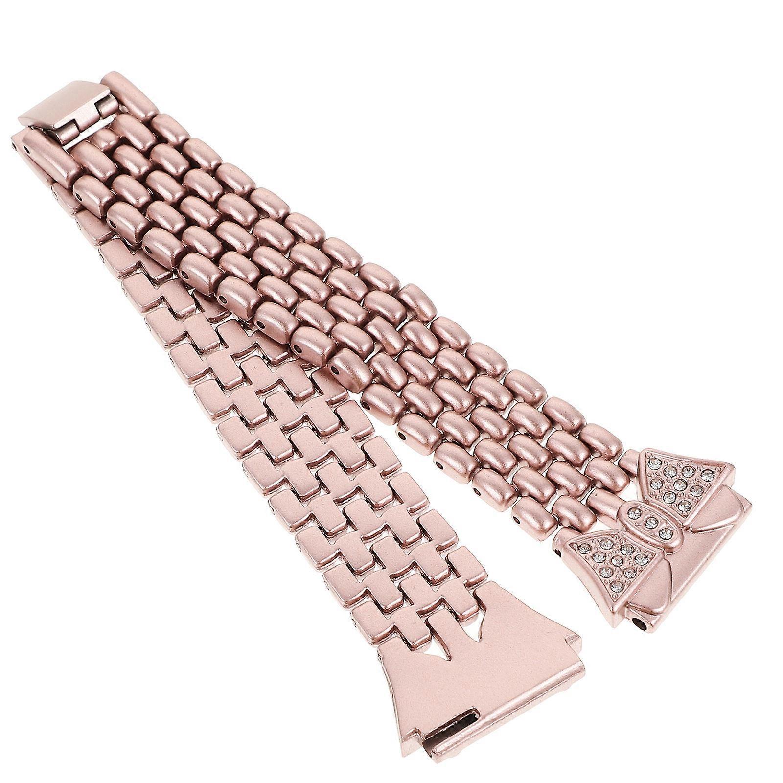 38mm Diamond Strap Watchband Solid Chain Compatible with HUAWEI B5 Random Color Stainless Steel Band