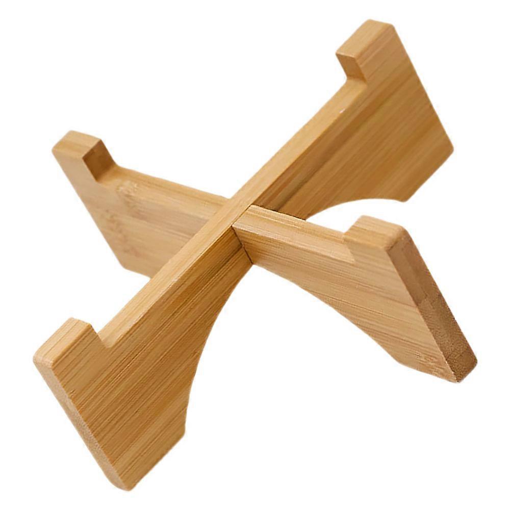 Indoor Plant Stand Wood Display Riser Multi-Functional Use Compact Design For Office Workers 11.20X11.20X4.00CM 1Pcs