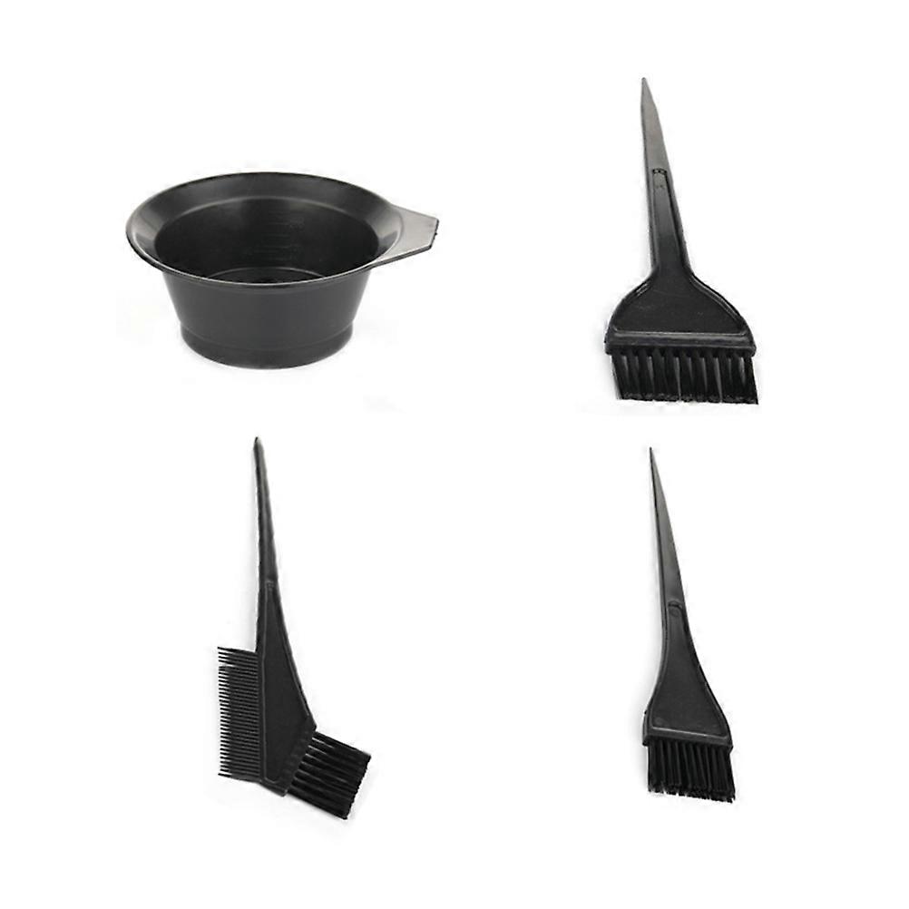 Hair Dye Comb and Bowl Kit – 4 Sets, Reusable Home & Salon Hair Coloring Tools, Easy to Hold & Washable for Professional Use