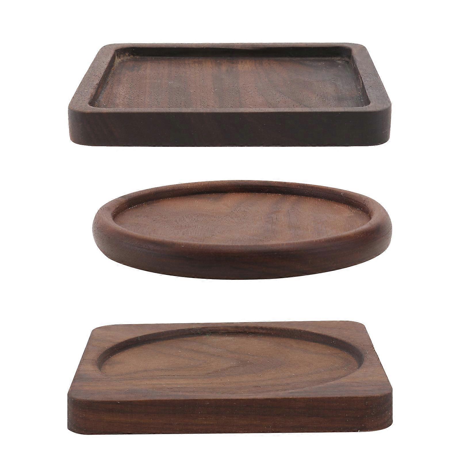 Insulation Pad For Table Square Cup Holder Heat Insulation Table Mat Coaster Tea Teacup Cushion 8.8x8.8cm Support Cups 3Pcs