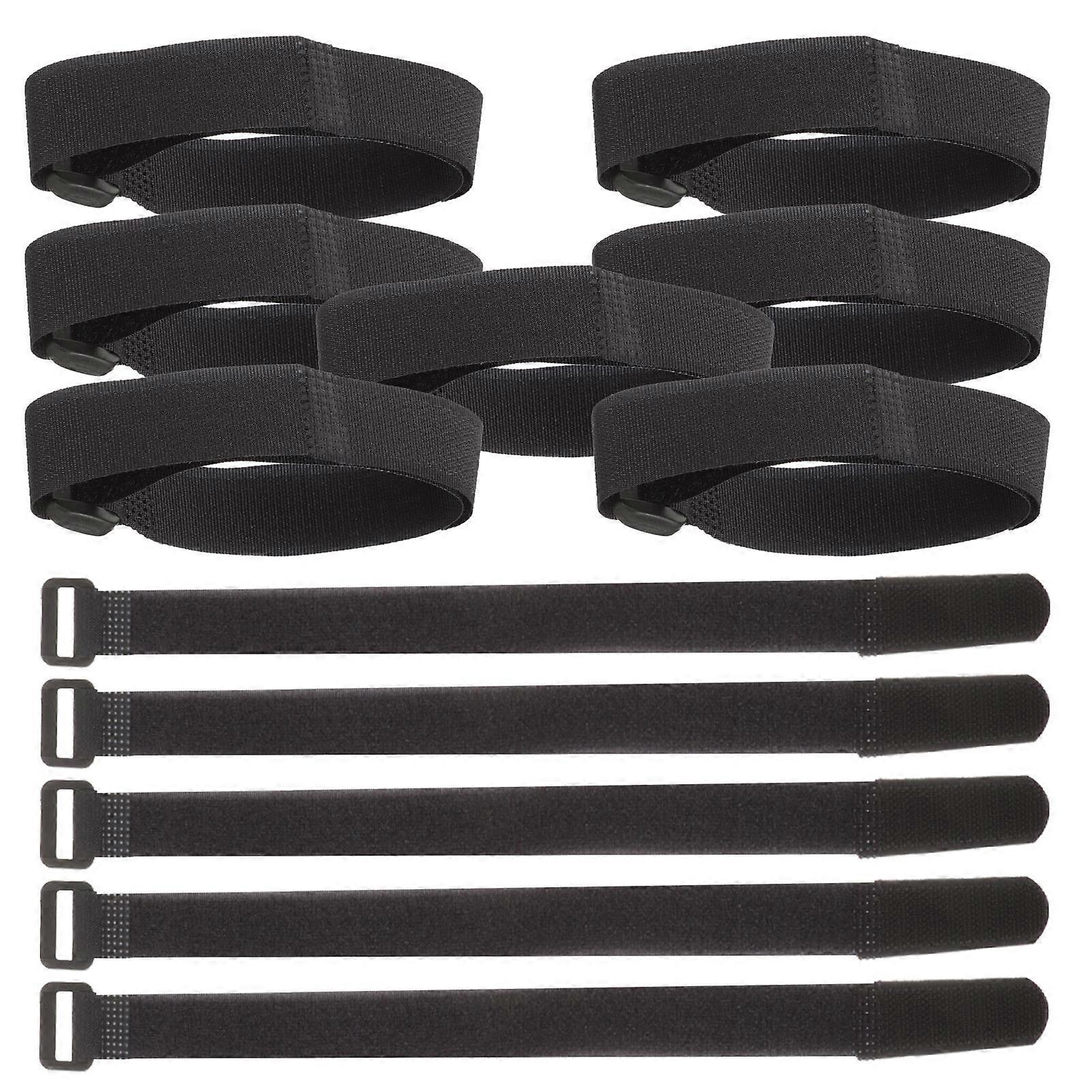 Adjustable Securing Cable Straps 12Pcs Black Binding Strap Ideal For Outdoor Activities 30X2.7Cm Effective Fixing Solution