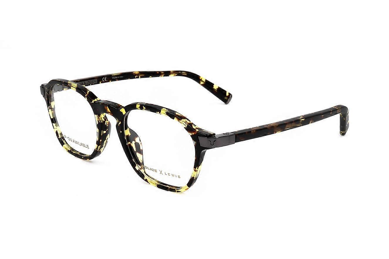 Eyewear Frames Police VPLC54 0789 SHINY PATTERN BROWN-YELLOW 49/20/145 MAN